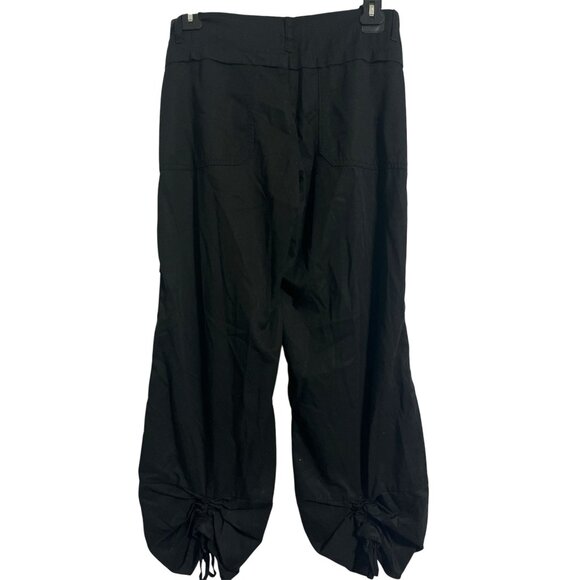 UNIF Women Pants Ruched Bottom in Black size 27 - Picture 2 of 14